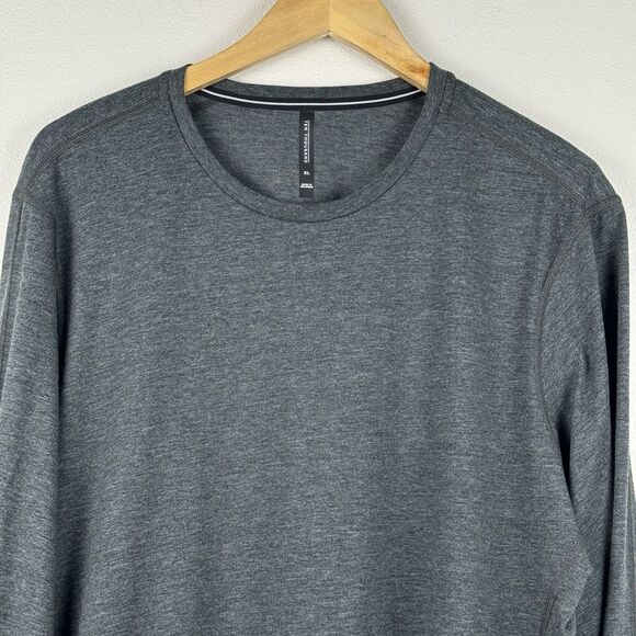Ten Thousand Versatile L/S Shirt Men XL Dark Grey Performance Workout Gym Hiking - Picture 2 of 6